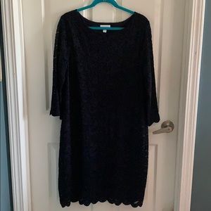 Navy lace dress